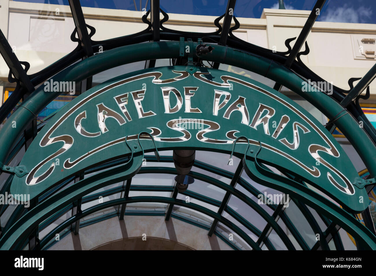Brasserie at the Café de Paris Monte-Carlo, Monaco Stock Photo