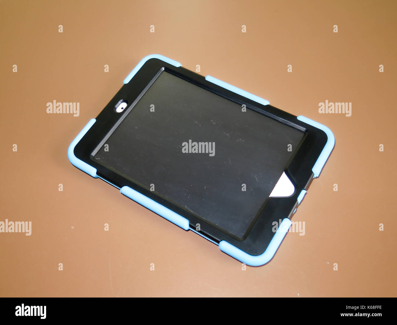 iPad in protective case Stock Photo