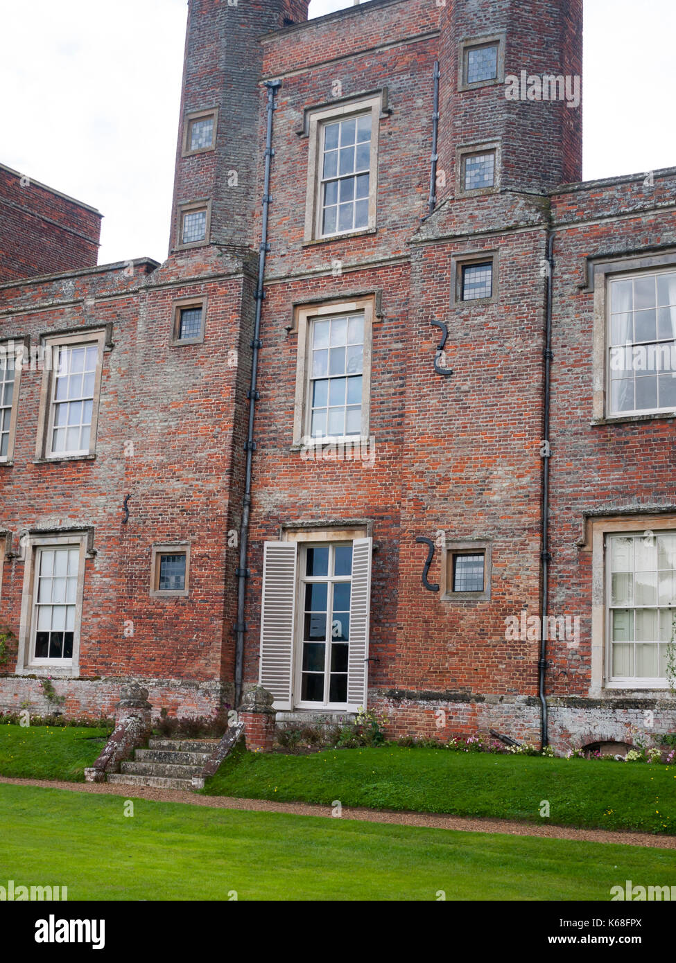 back view of mansion manor england melford hall long melford suffolk