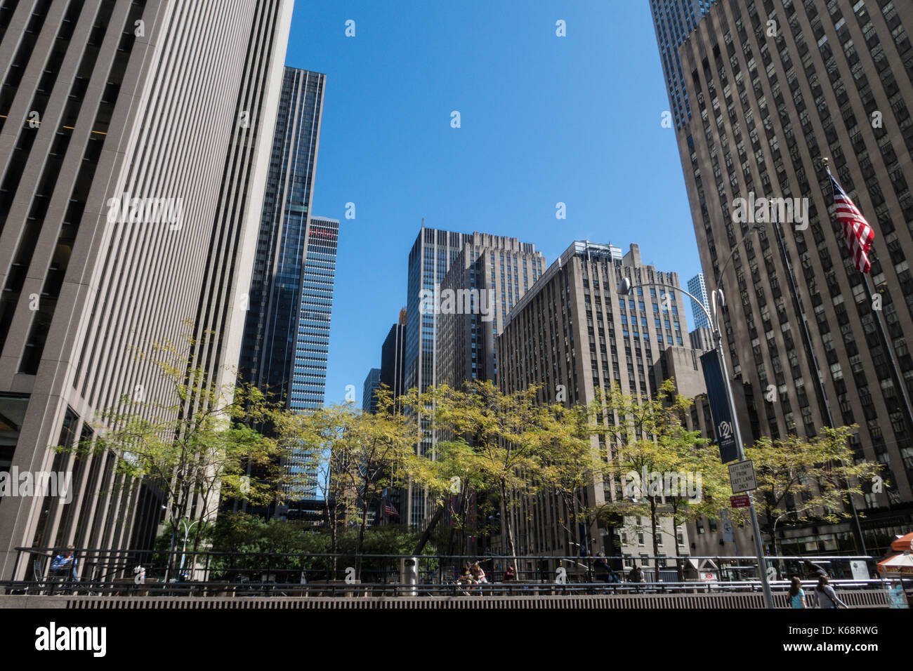 Office Towers on Sixth Avenue, NYC, USA Stock Photo