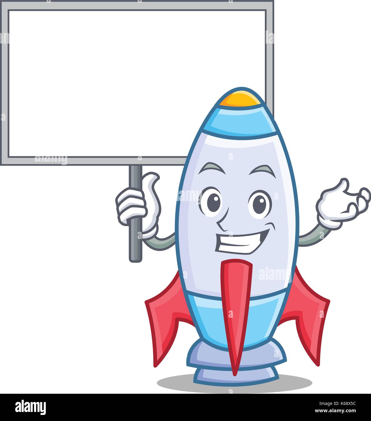 Bring board cute rocket character cartoon Stock Vector Image & Art - Alamy