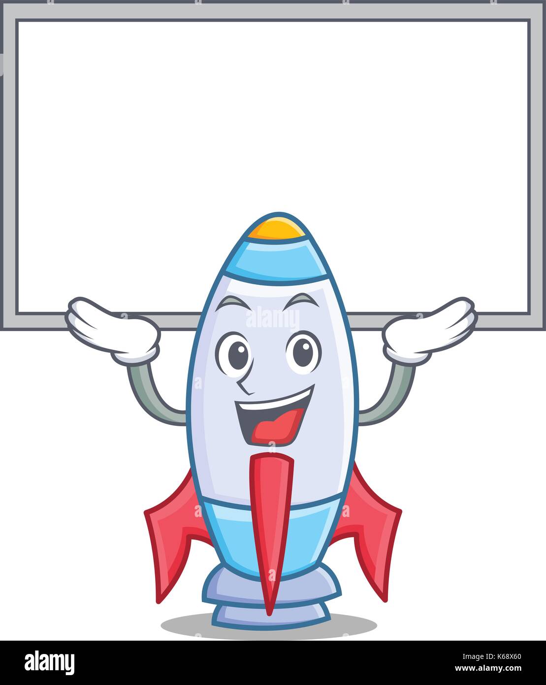 Up board cute rocket character cartoon Stock Vector Image & Art - Alamy