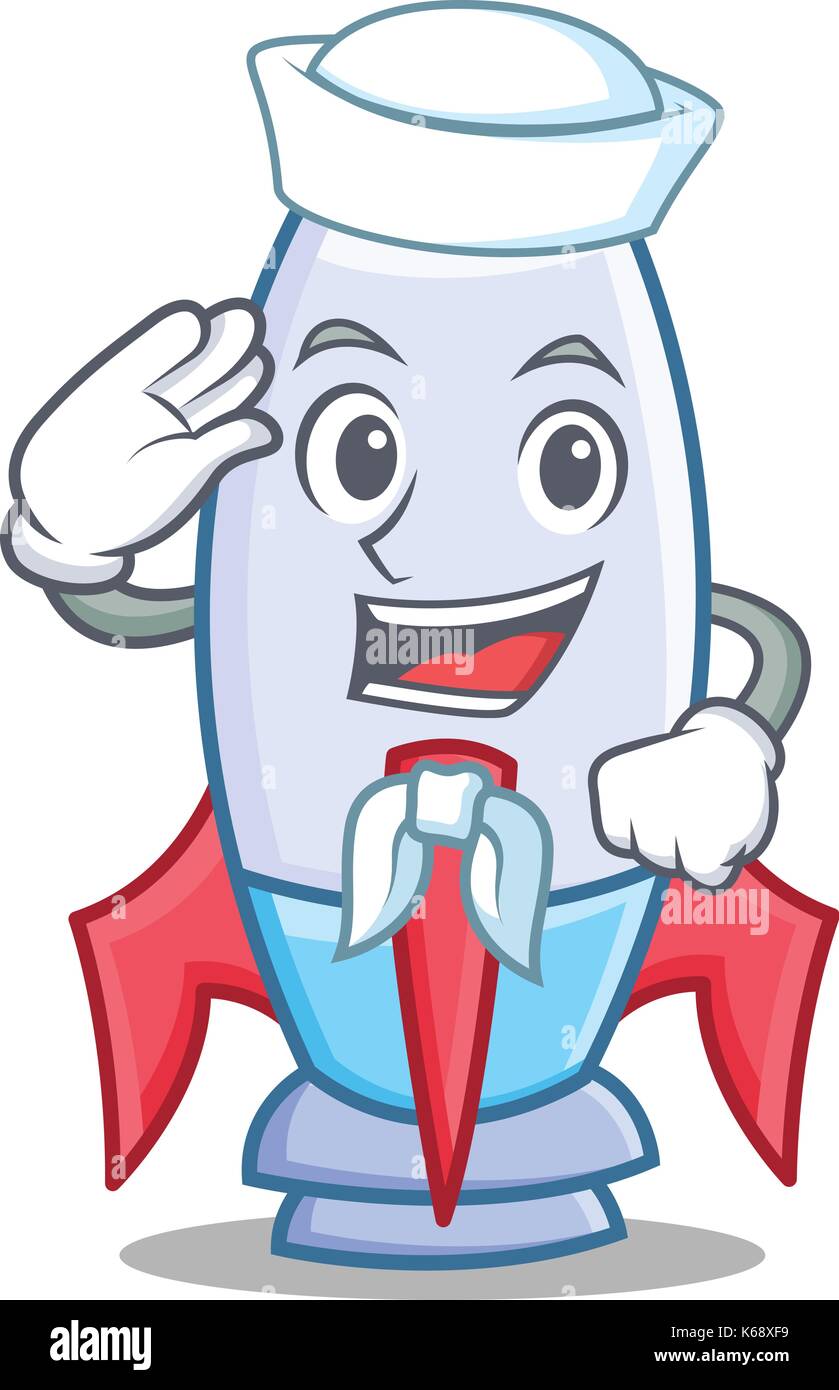 Sailor cute rocket character cartoon Stock Vector Image & Art - Alamy