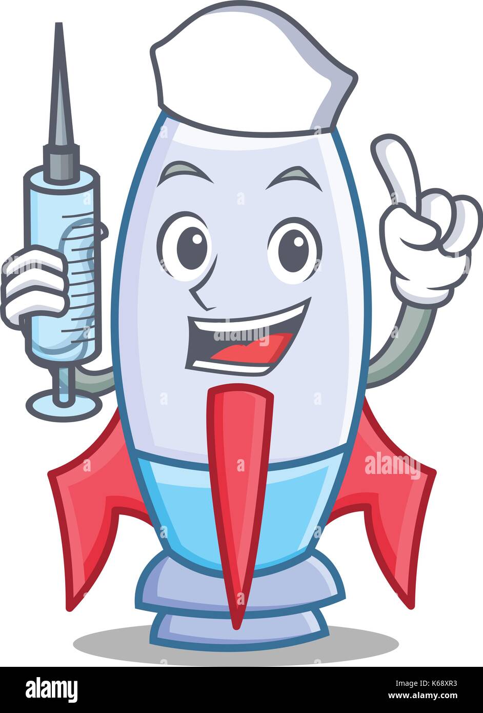 Nurse cute rocket character cartoon Stock Vector Image & Art - Alamy