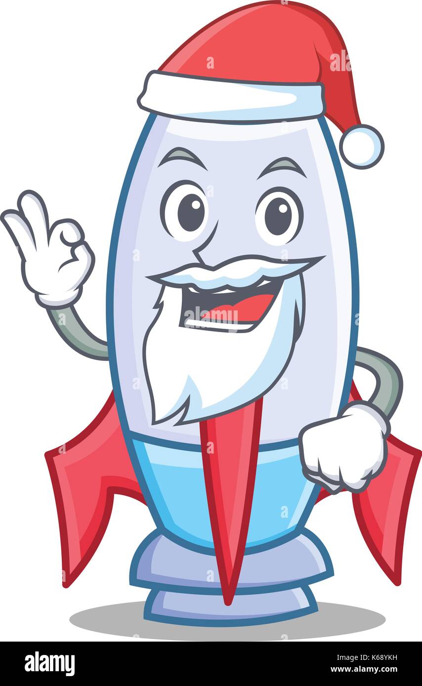 Santa cute rocket character cartoon Stock Vector Image & Art - Alamy