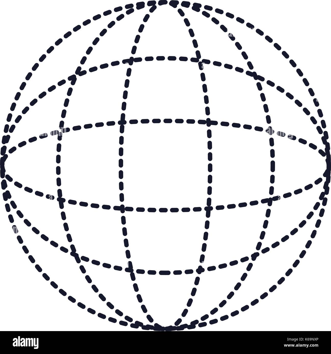 globe world icon in dotted silhouette Stock Vector Image & Art - Alamy