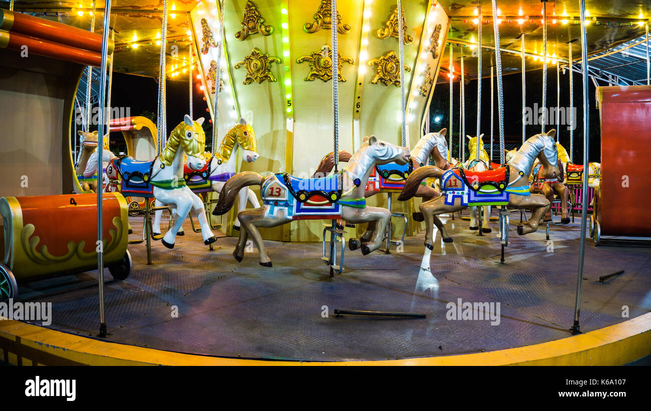 Theme Park Carousel Hi Res Stock Photography And Images Alamy