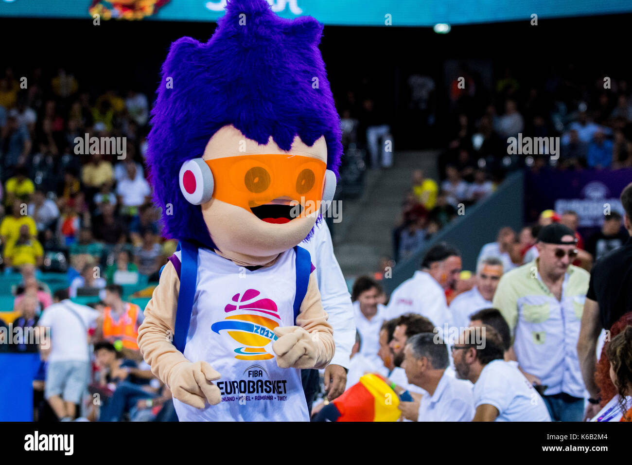 September 5, 2017: Sam Dunk the Eurobasket 2017 mascot during the FIBA