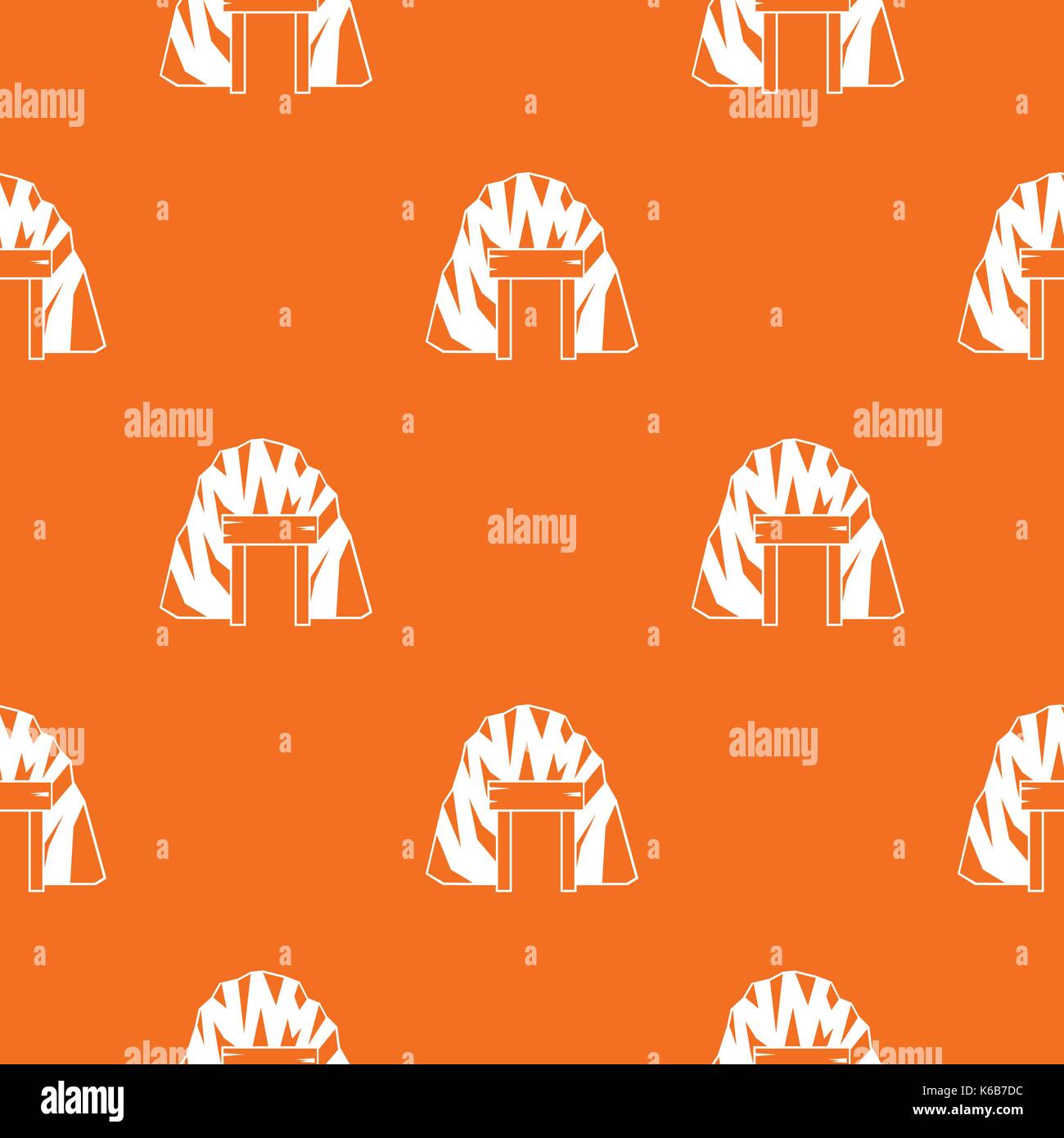 Mine in mountain pattern seamless Stock Vector