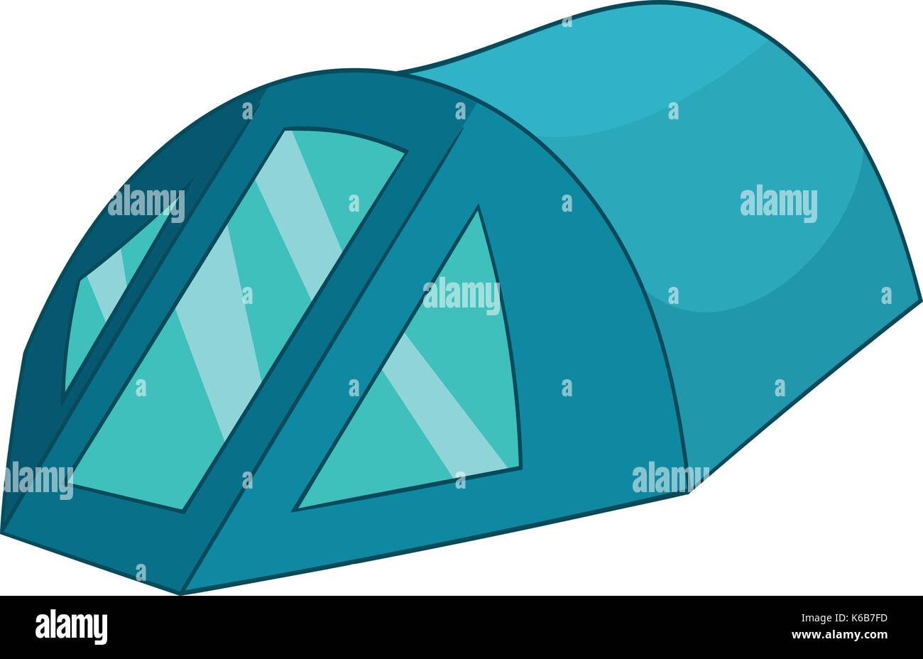 Travel tent icon, cartoon style Stock Vector Image & Art - Alamy