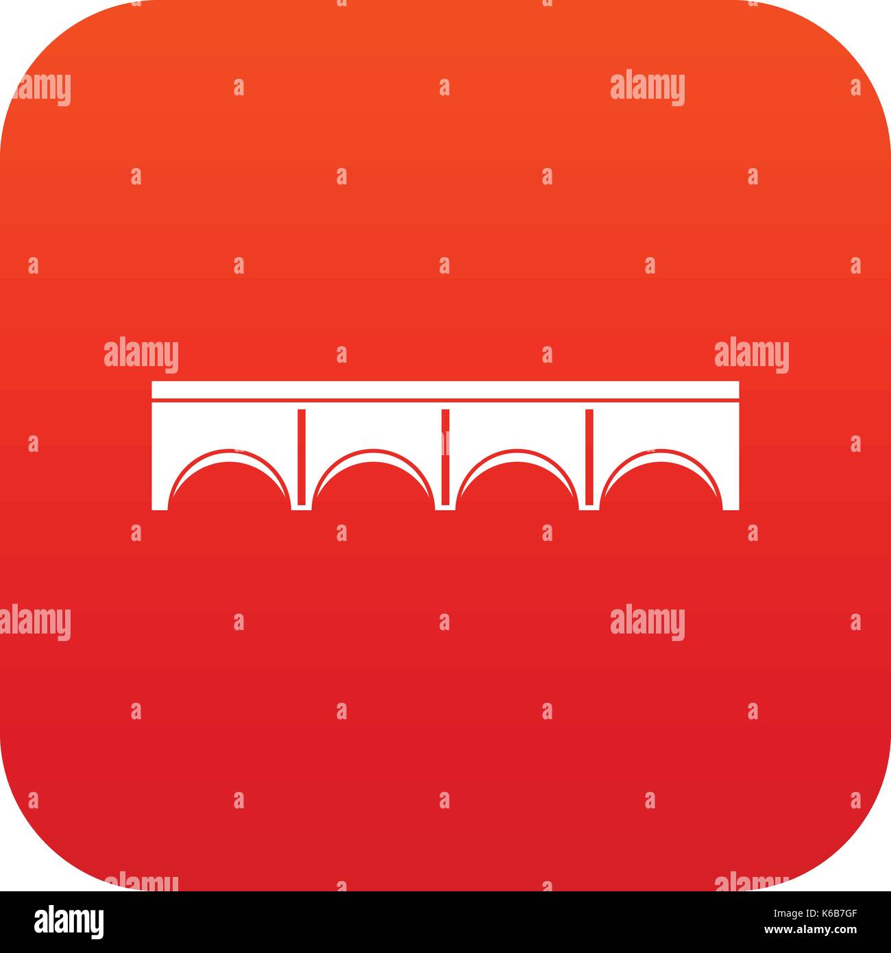 Direct bridge icon digital red Stock Vector Image & Art - Alamy