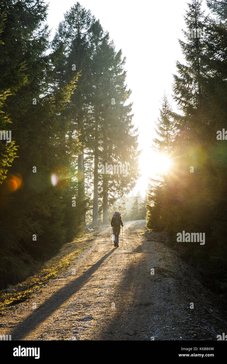 Lost woman hiker hi-res stock photography and images - Alamy
