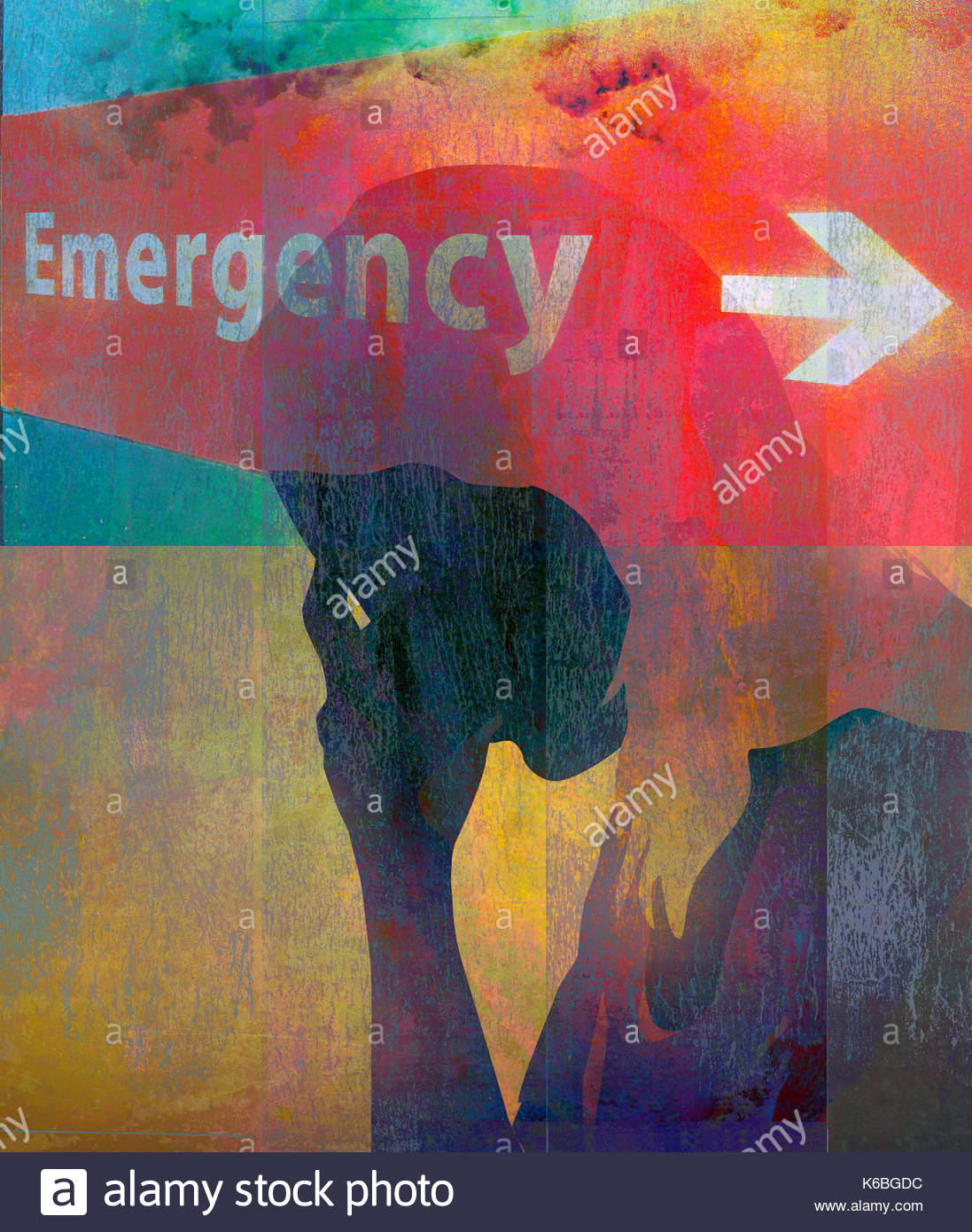 Distressed Woman Silhouette Stock Photos & Distressed Woman Silhouette ...