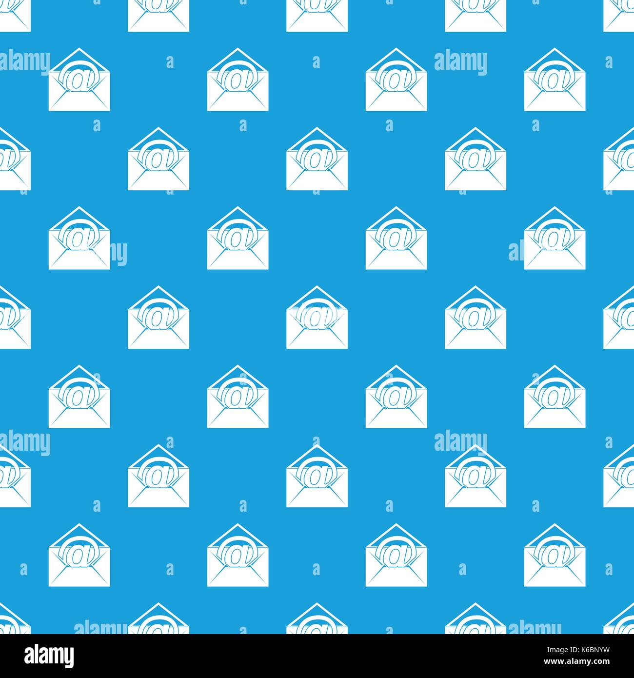 Envelope with email sign pattern seamless blue Stock Vector Image & Art ...