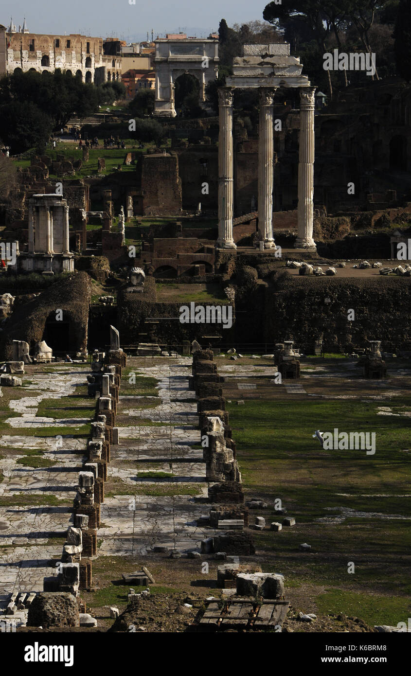 Roman forum ruins rome hi-res stock photography and images - Alamy