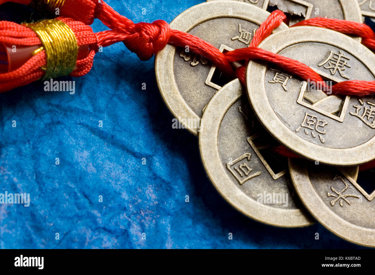 Chinese lucky coins for fengshui Stock Photo Alamy