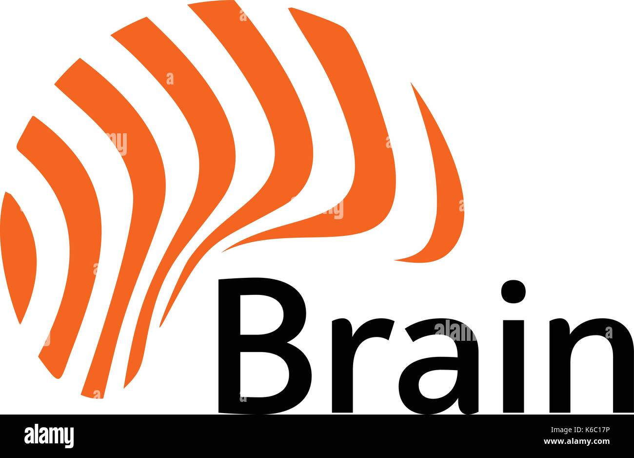 Brain Logo silhouette design vector template. Think Idea concept. Brain ...