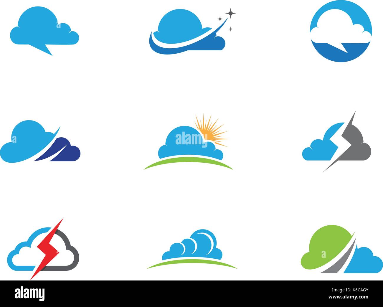 cloud technology vector logo template design vector Stock Vector Image ...
