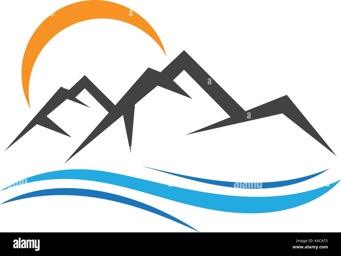 Mountain vector icon illustration design template Stock Vector Image ...