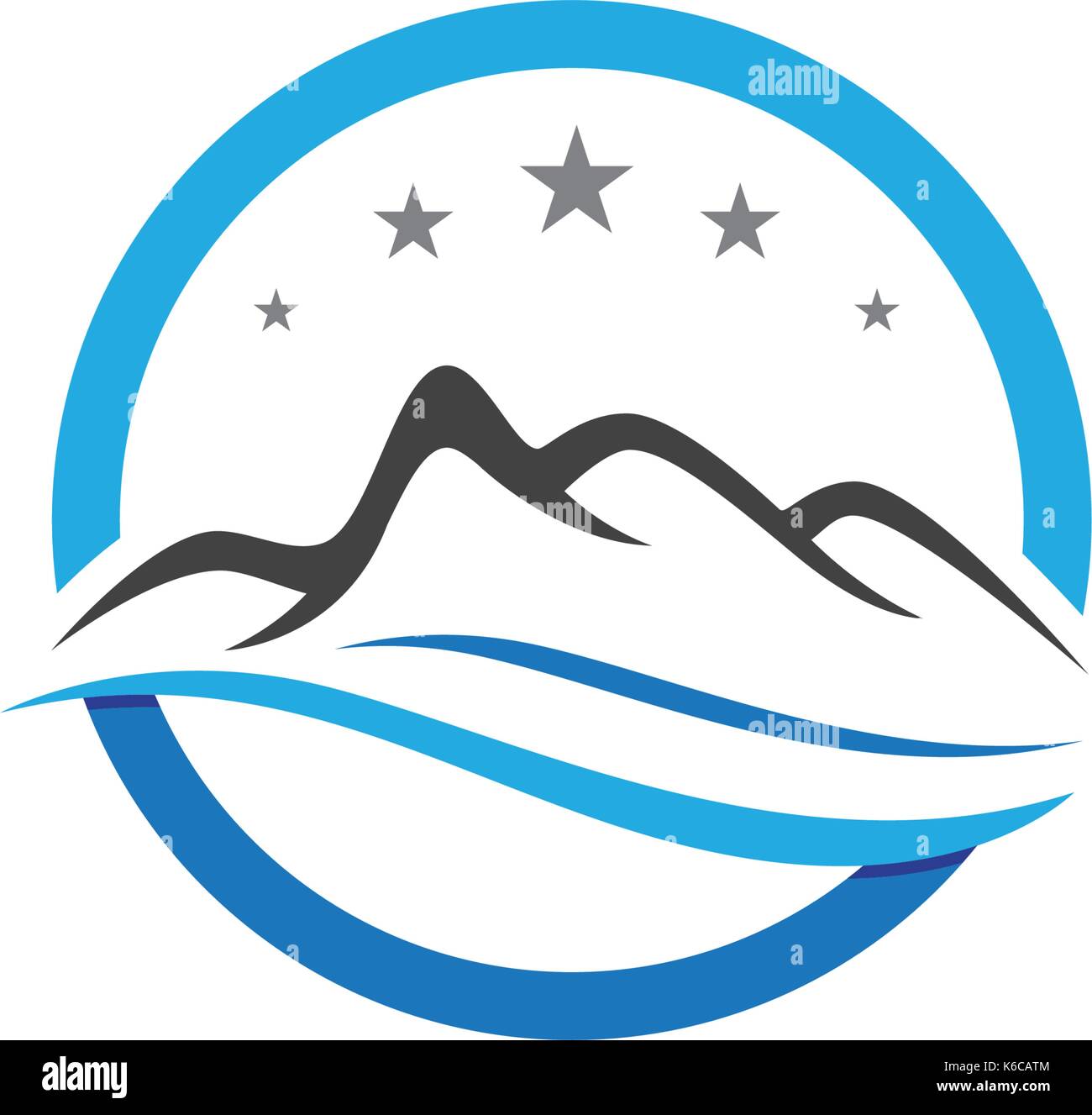Mountain vector icon illustration design template Stock Vector Image ...