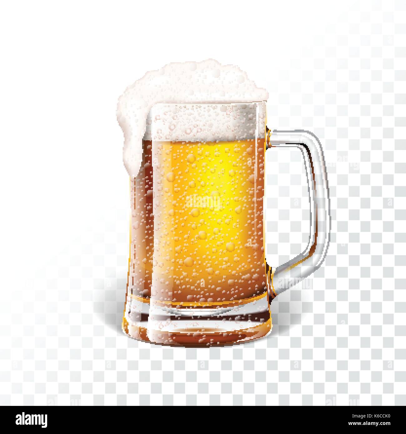Cup fresh lager beer concept Royalty Free Vector Image