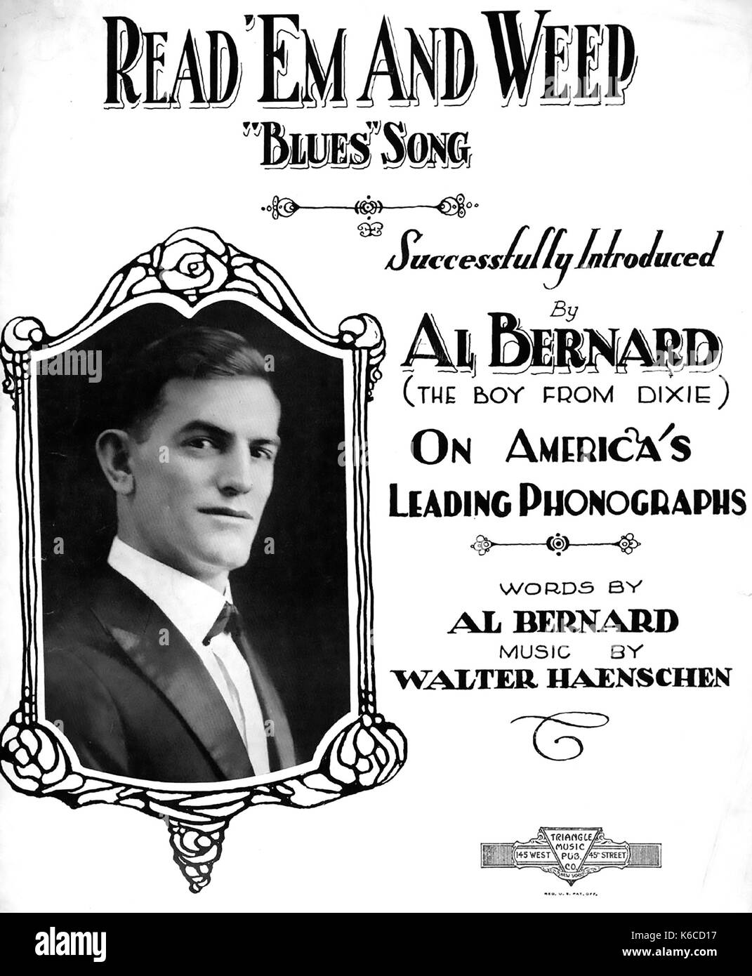 AL BERNARD (18881949) American vaudeville singer Stock Photo Alamy