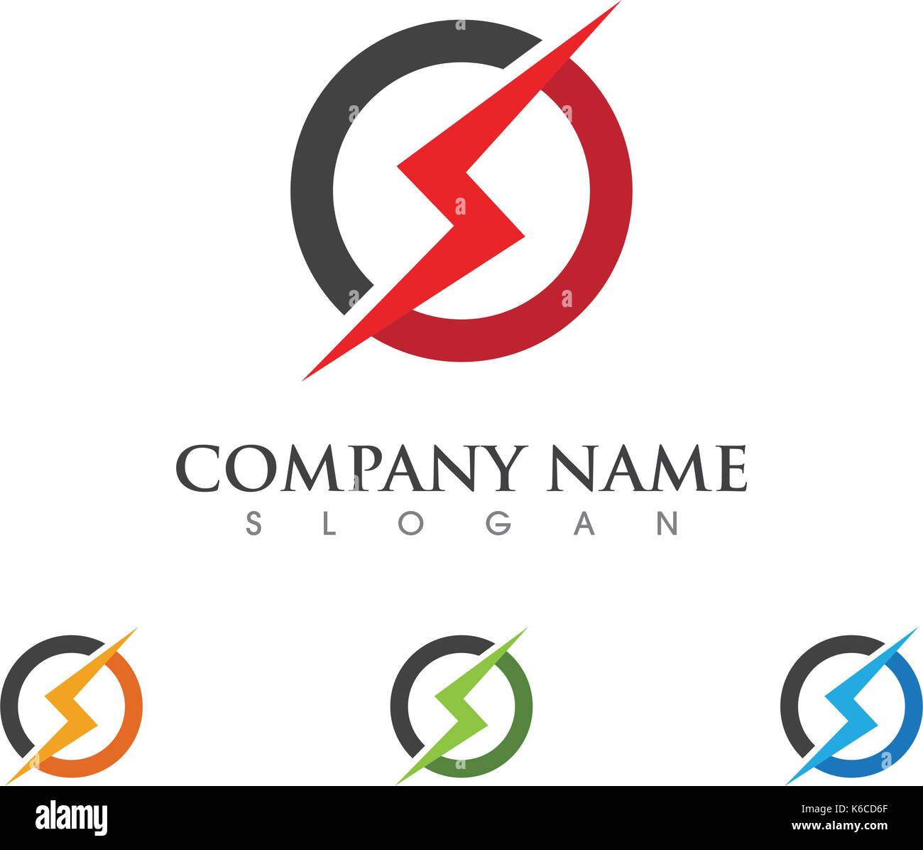 Lightning Logo Template vector icon illustration design Stock Vector ...