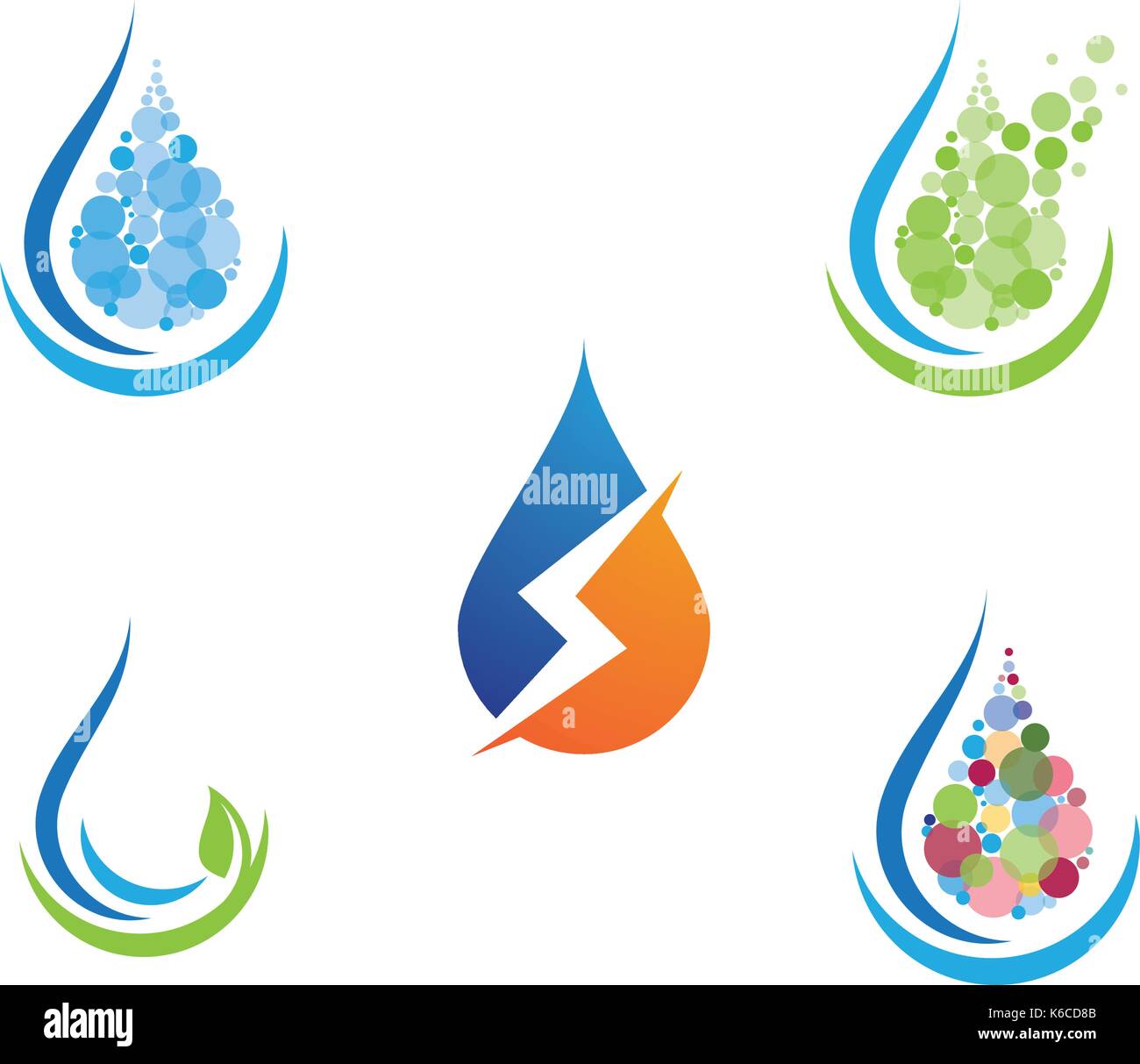 water drop Logo Template vector illustration design Stock Vector Image ...