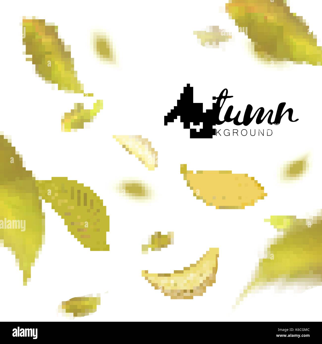 Falling autumn leaves on white background. Vector Stock Vector Image ...