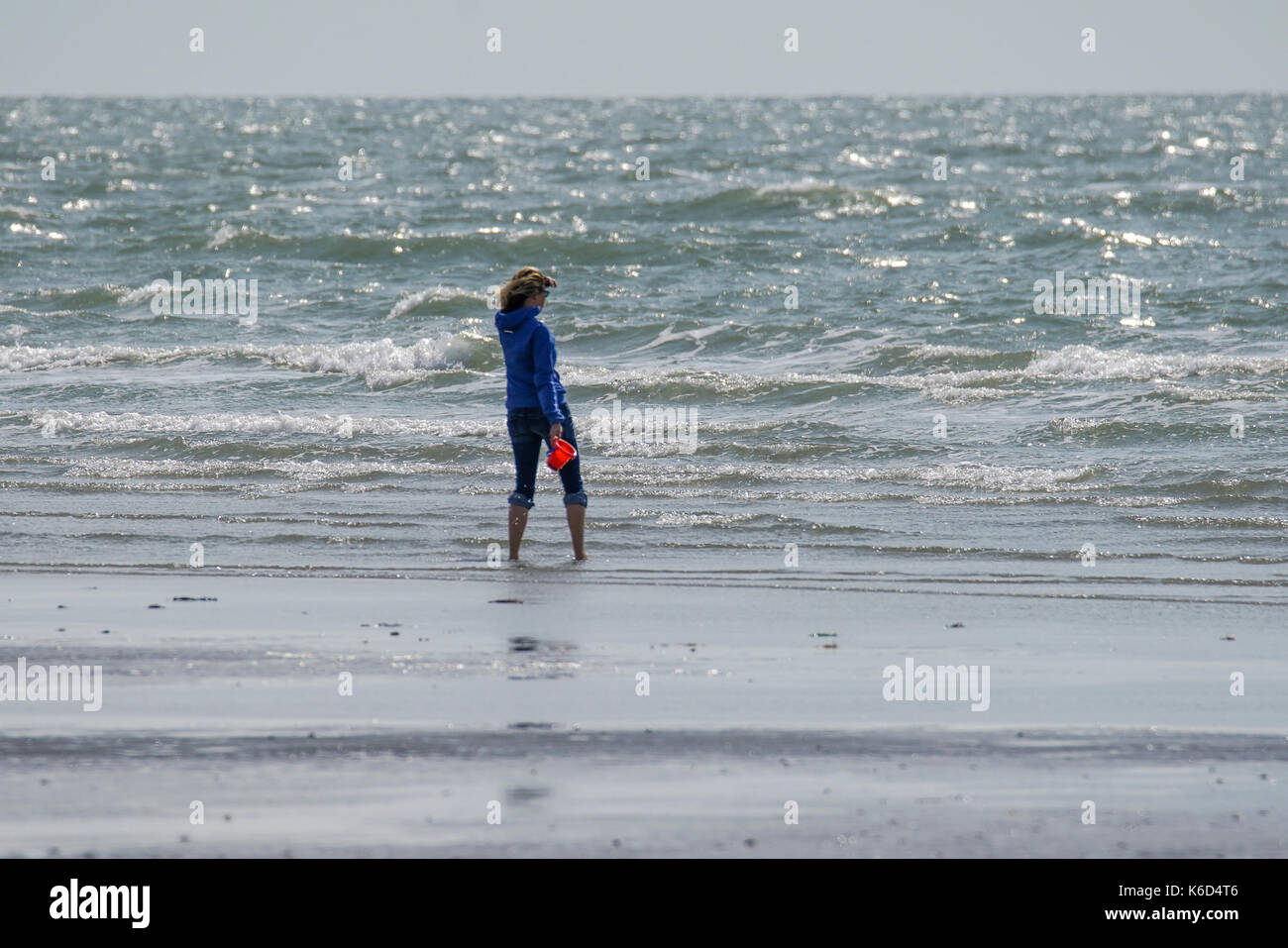 West Strand, West Wittering. 12th September 2017. UK Weather. Low