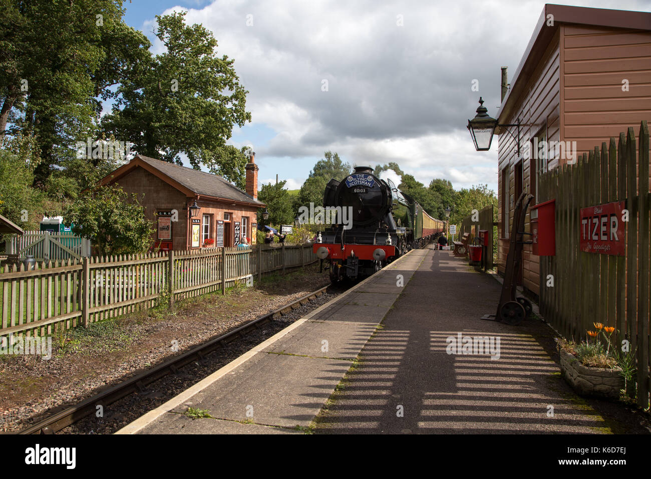 Stogumber Uk 12th Sep 2017 Flying Scotsman In Steam Visits West