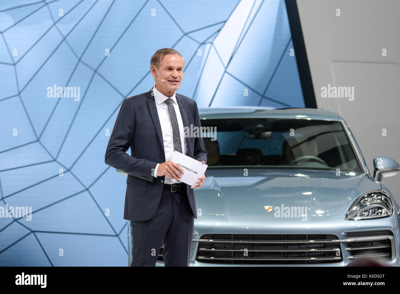 Frankfurt, Germany. 12th Sep, 2017. Dr Oliver Blume, Manager/CEO of