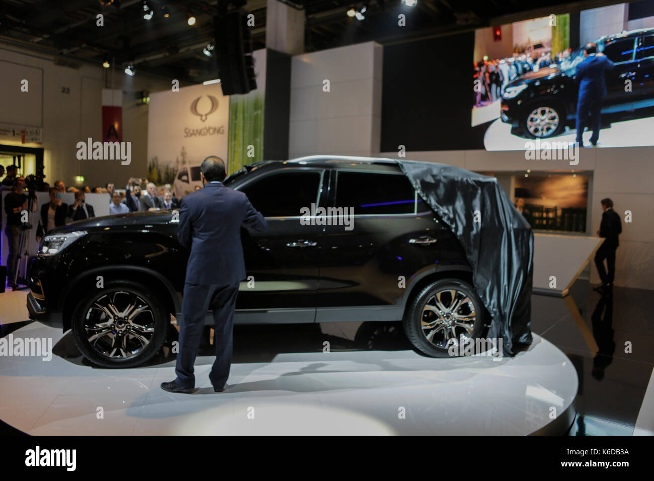 Frankfurt, Germany. 12th September 2017. The SsangYong Rexton is