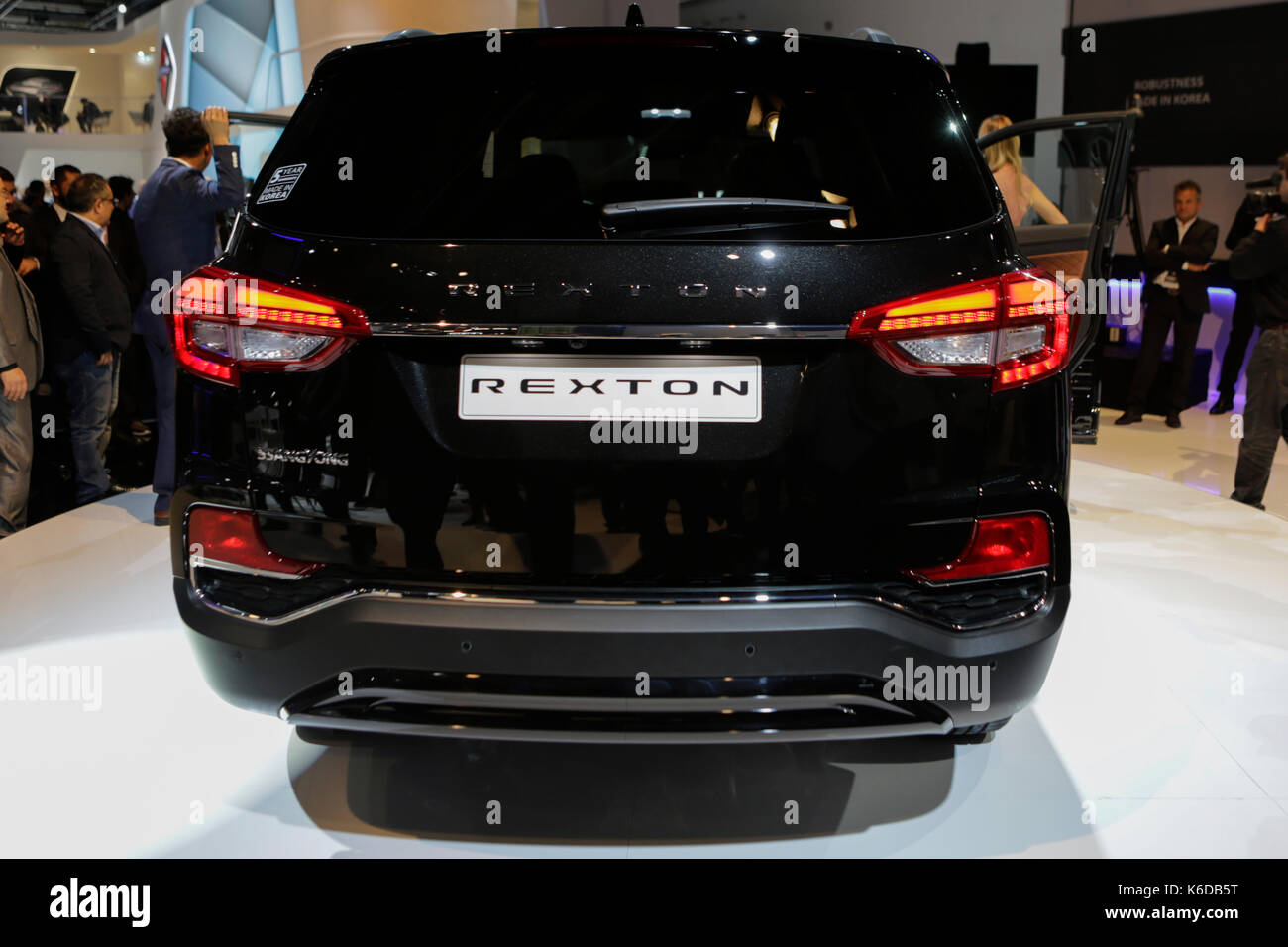 Frankfurt, Germany. 12th September 2017. The SsangYong Rexton is