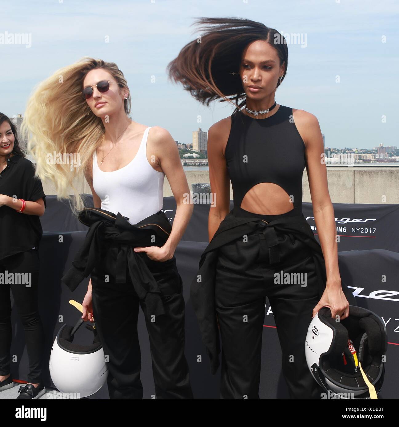 New York, NY, USA. 12th Sep, 2017. Candice Swanepoel and Joan Smalls at