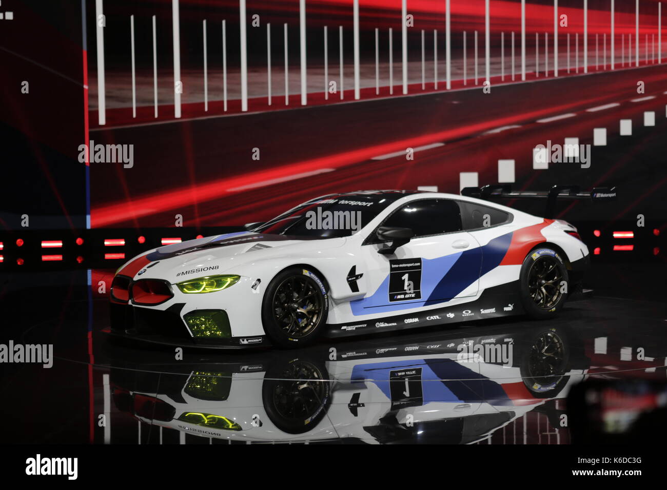 Frankfurt Germany 12th September 2017 The New Bmw M8 Gte Race Car Stock Photo Alamy