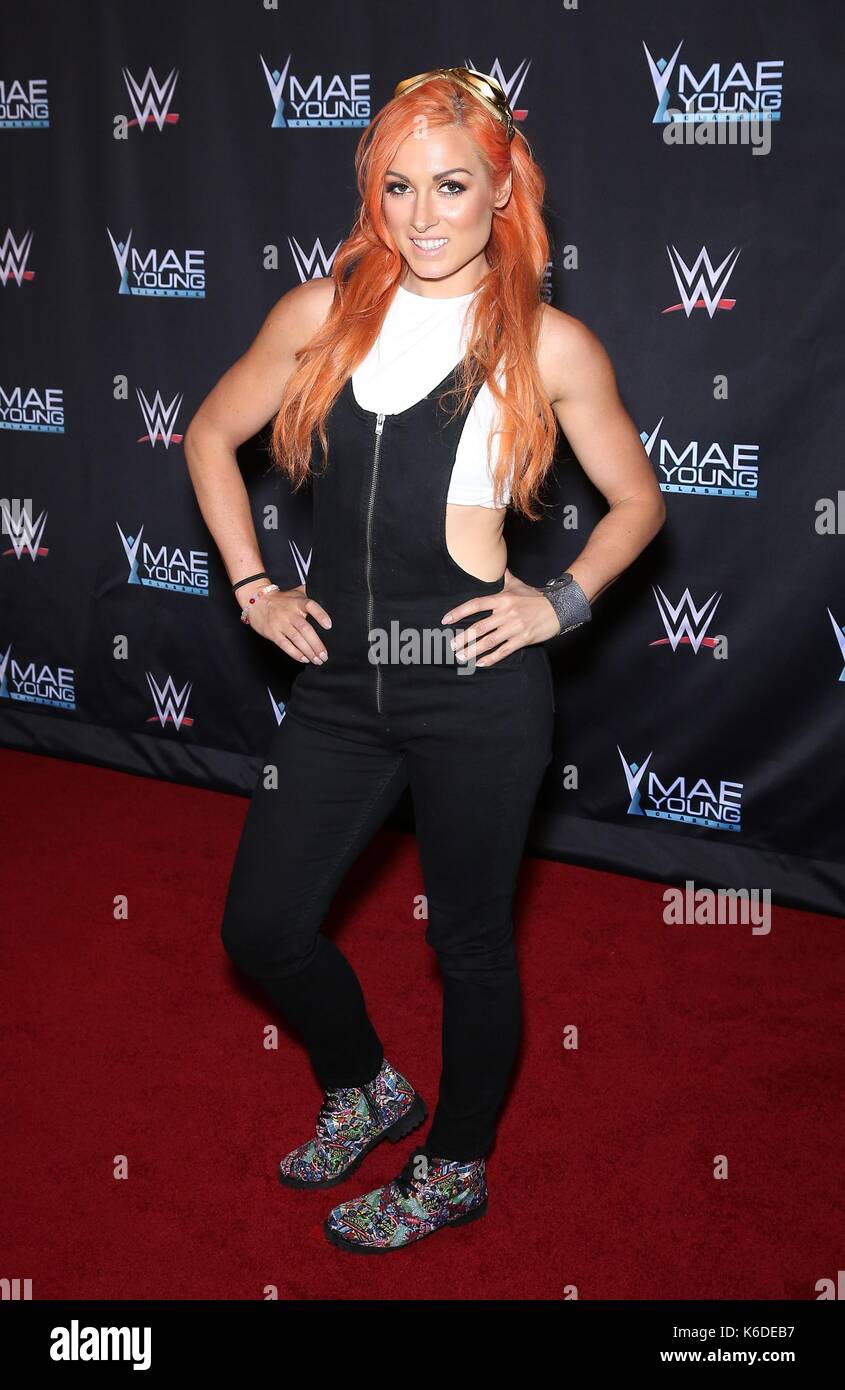 Las Vegas, NV, USA. 12th Sep, 2017. Becky Lynch in attendance for WWE Presents Mae Young Classic Women's Tournament, Thomas and Mack Center, Las Vegas, NV September 12, 2017. Credit: MORA/Everett Collection/Alamy Live News Stock Photo