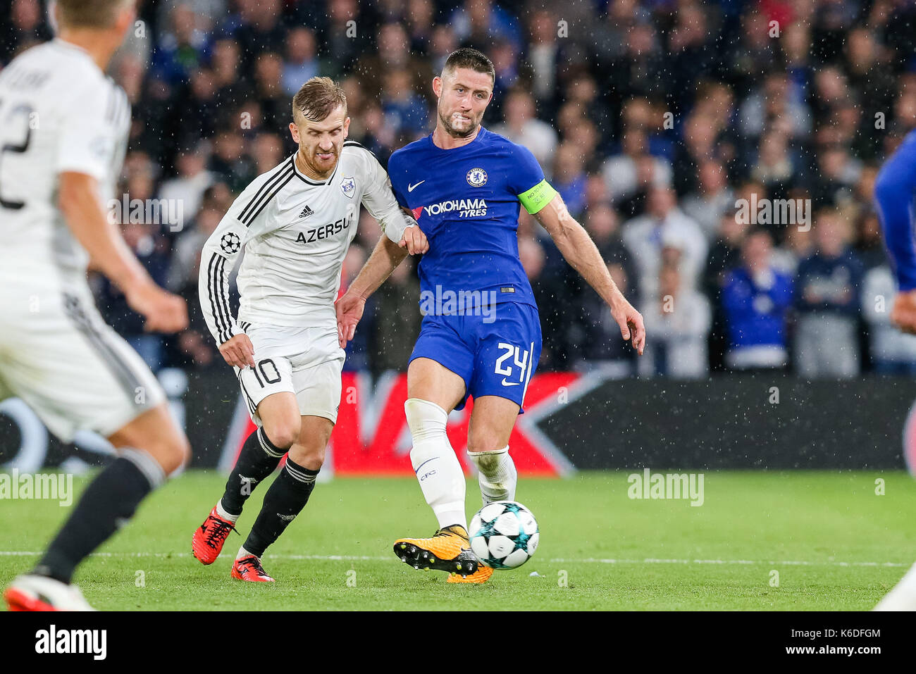 London, UK. 12th Sep, 2017. Gary Cahill (Chelsea) Football/Soccer : Gary Cahill of Chelsea during the UEFA Champions League Group Stage match between Chelsea and Qarabag FK at Stamford Bridge in London, England . Credit: AFLO/Alamy Live News Stock Photo