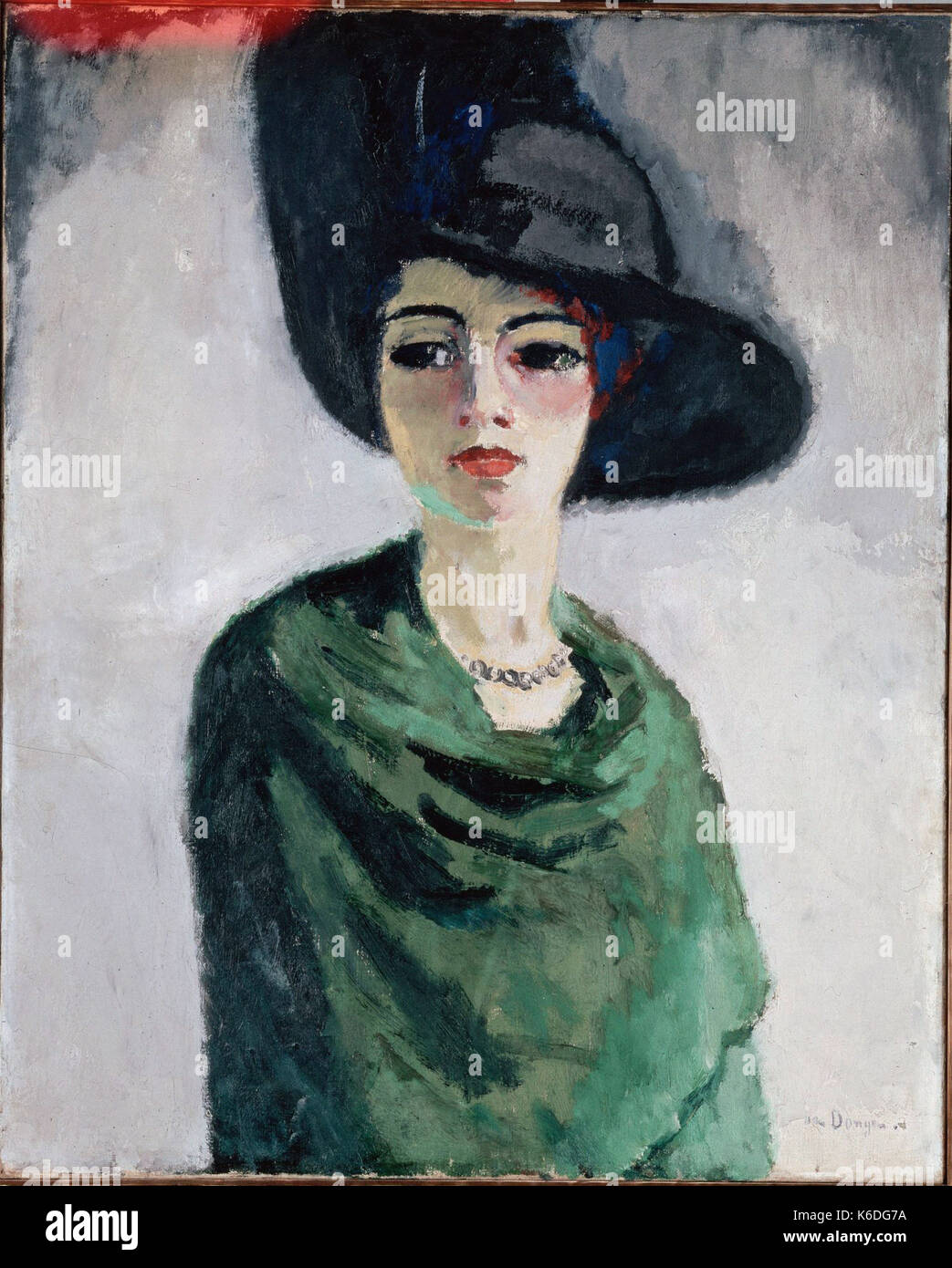 Kees Van Dongen - La dame au chapeau noir Stock Photo - Alamy