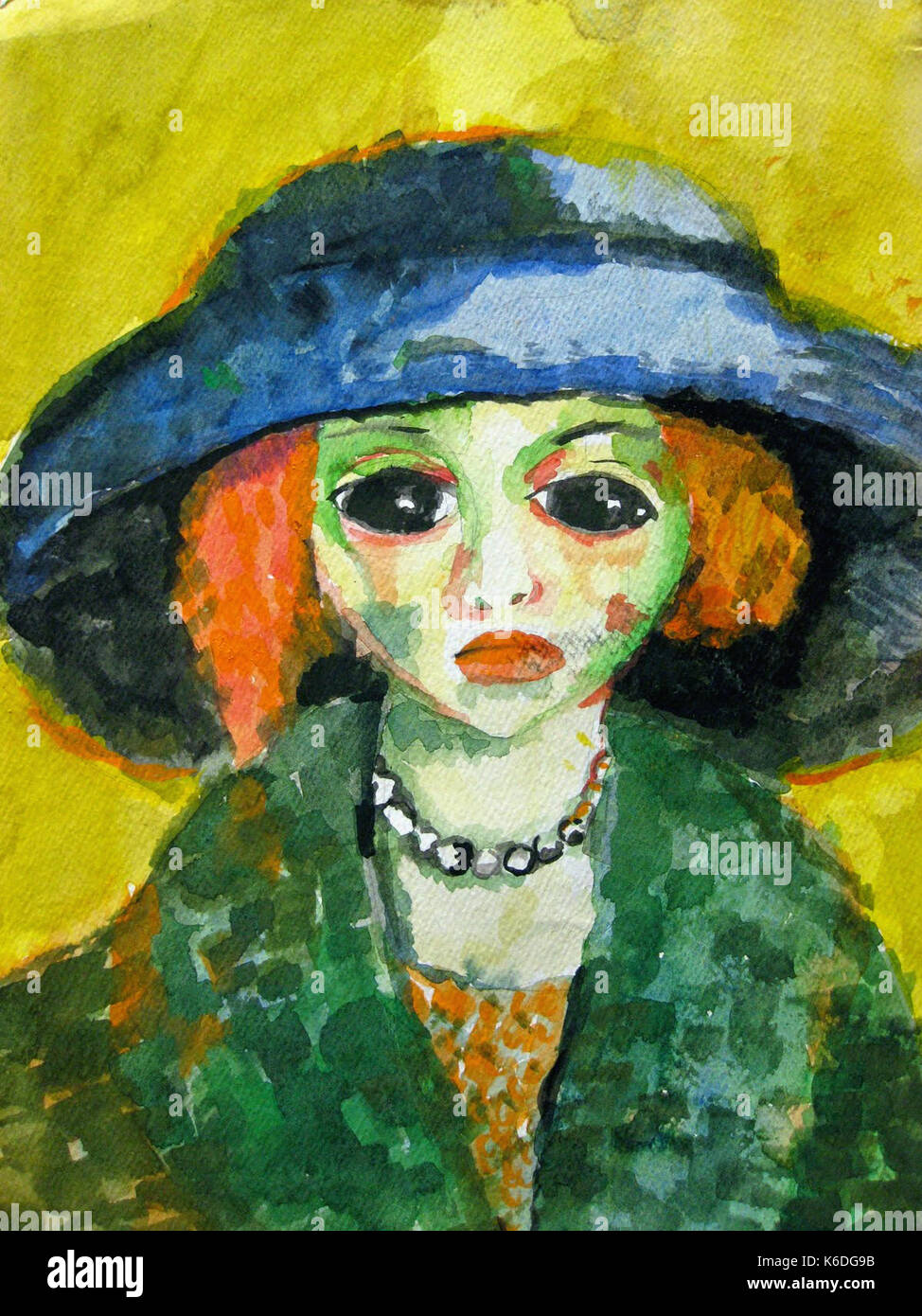 Kees van Dongen - Woman with Frill, 1911, oil on canvas Stock Photo - Alamy