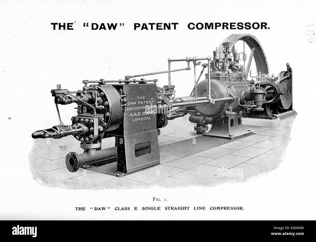 Daw Catalogue Patent Compressor Tracts vol 9 p166 Stock Photo - Alamy