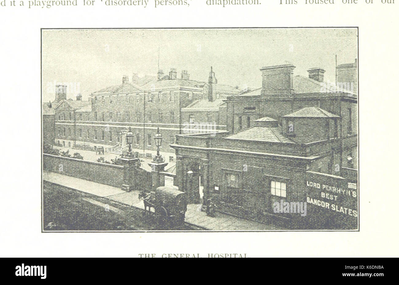Birmingham General Hospital, circa 1894 Stock Photo