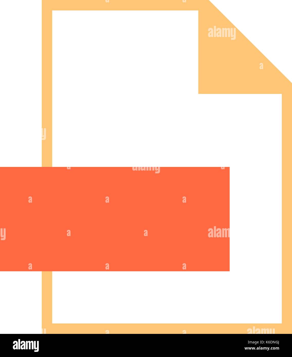 Use it in all your designs. Blank file types icons in simple flat style for user interface. Quick and easy recolorable shape. Vector illustration a gr Stock Vector