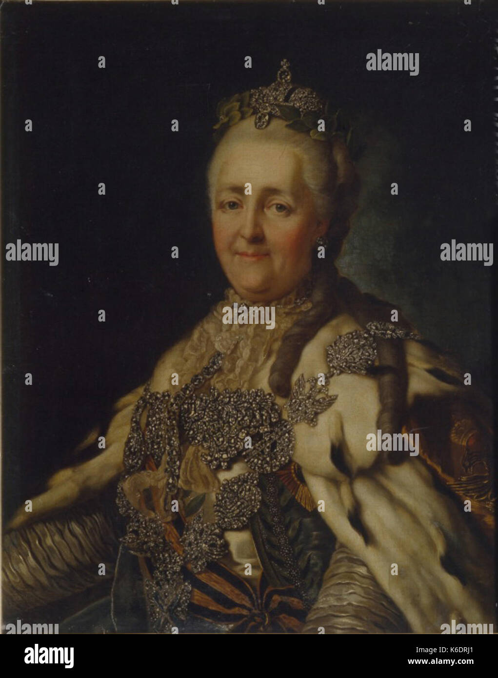 Catherine II by A.Roslin (Vinnytsia) Stock Photo