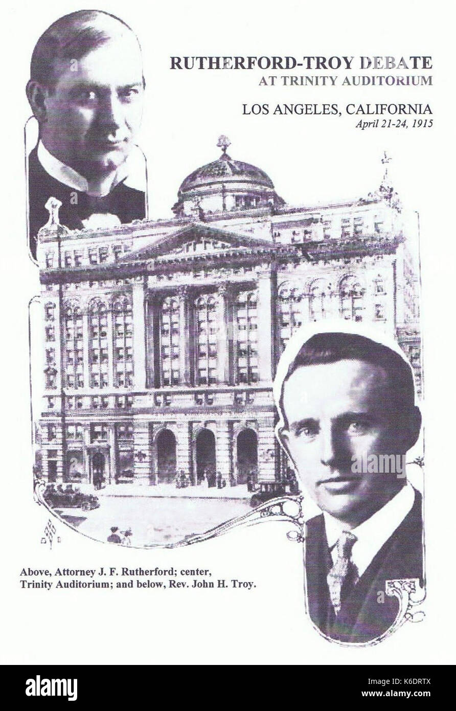 Debate Troy vs. Rutherford Stock Photo - Alamy