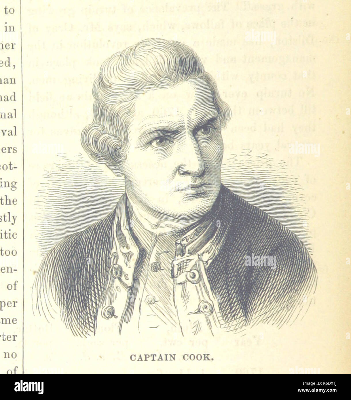 Captain Cook from The National and Domestic History of England Stock
