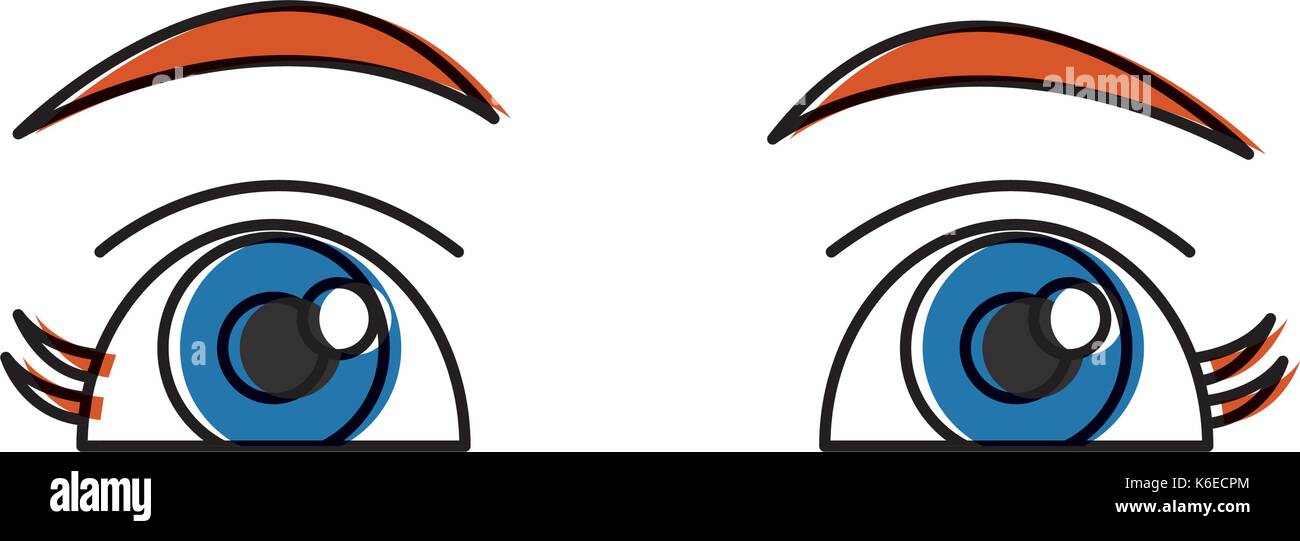 Beautiful eyes cartoon Stock Vector Image & Art - Alamy