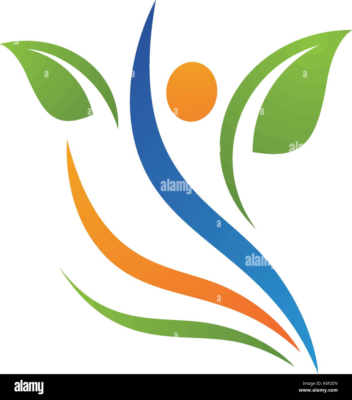 Human character logo sign Health care logo sign Stock Vector Image ...