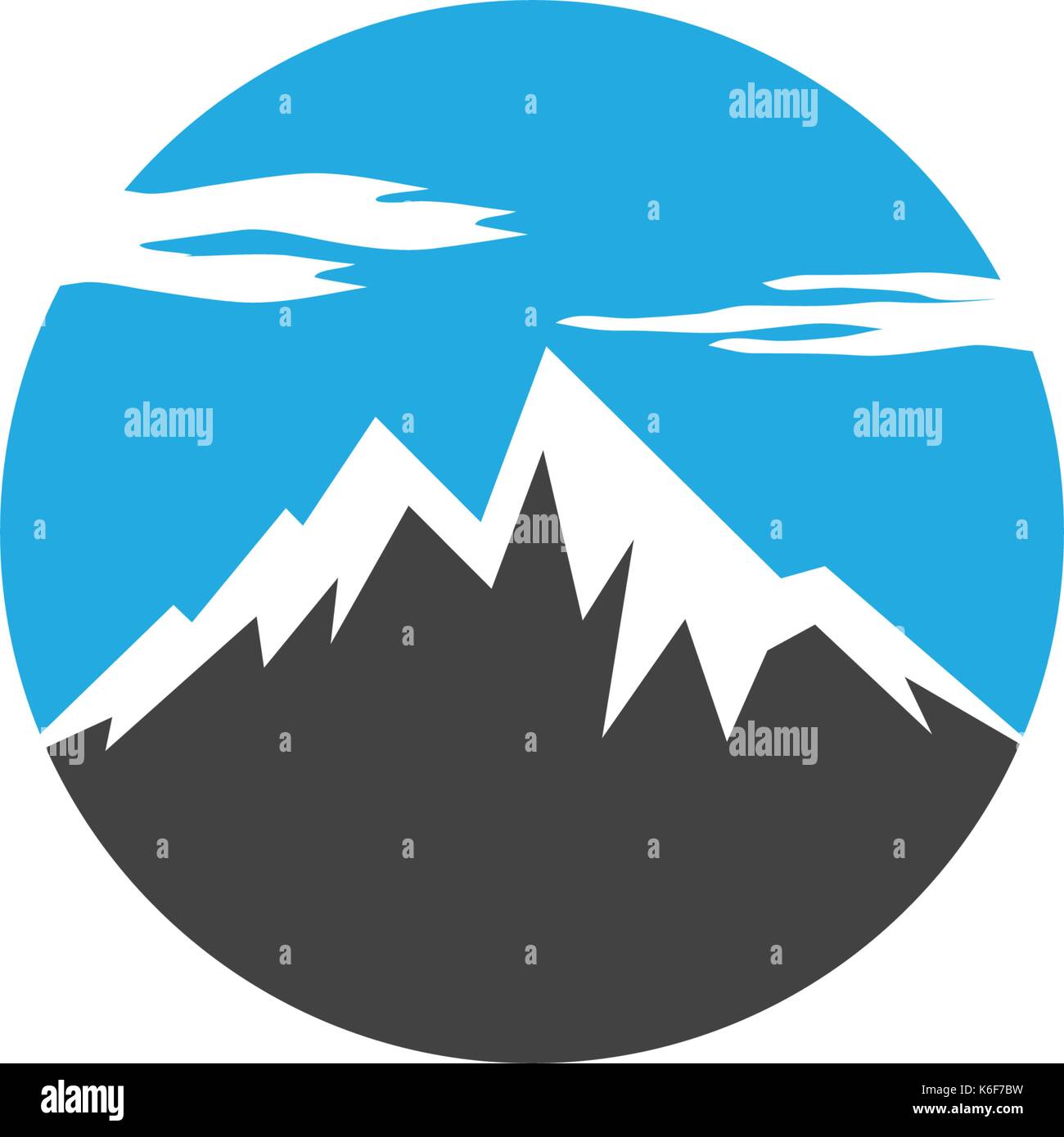 Mountain vector icon illustration design template Stock Vector Image ...
