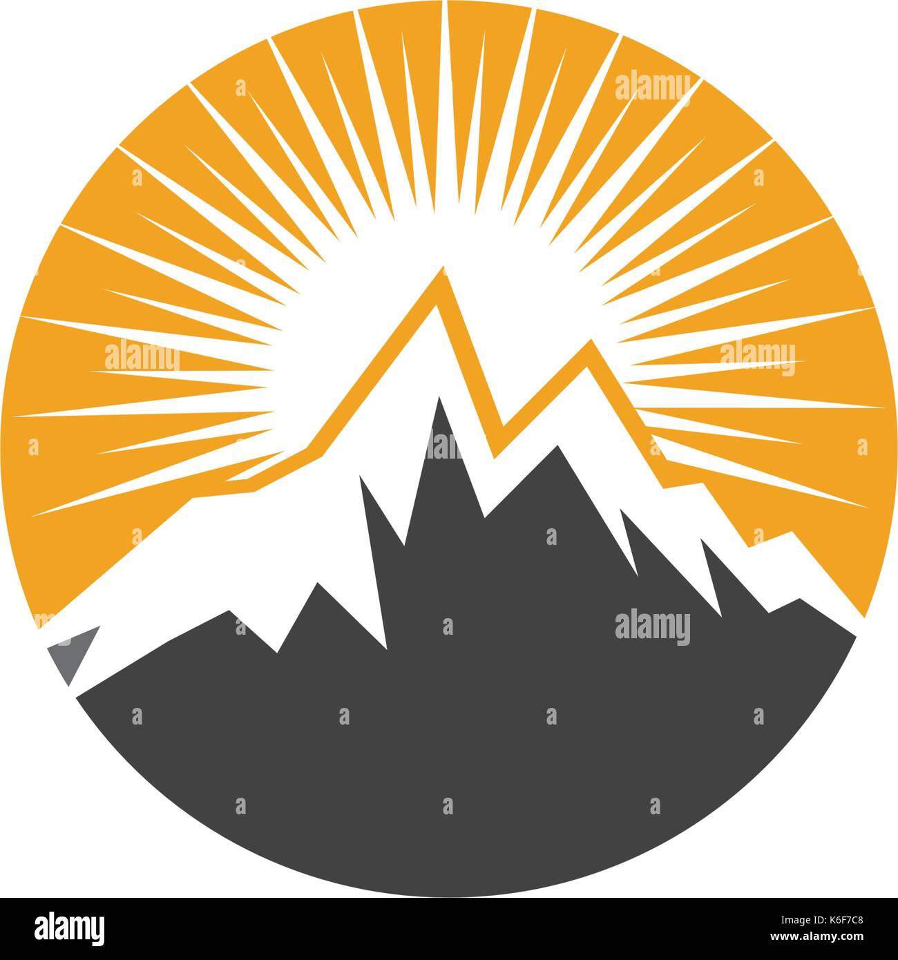 Mountain vector icon illustration design template Stock Vector Image ...